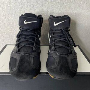 Nike Speedsweep V 309147-012 Wrestling Shoes Black Leather Lace up Mens 11.5 US